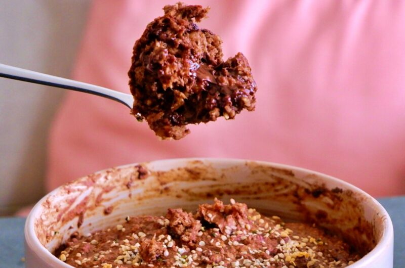 早餐燕麥香蕉巧克力蛋糕